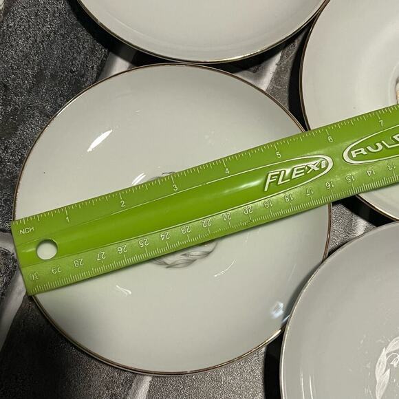 Three 3 Dessert Bread Plates Kaysons Fine China Japan Golden Fantasy 5 3/4” Wide - Picture 7 of 8